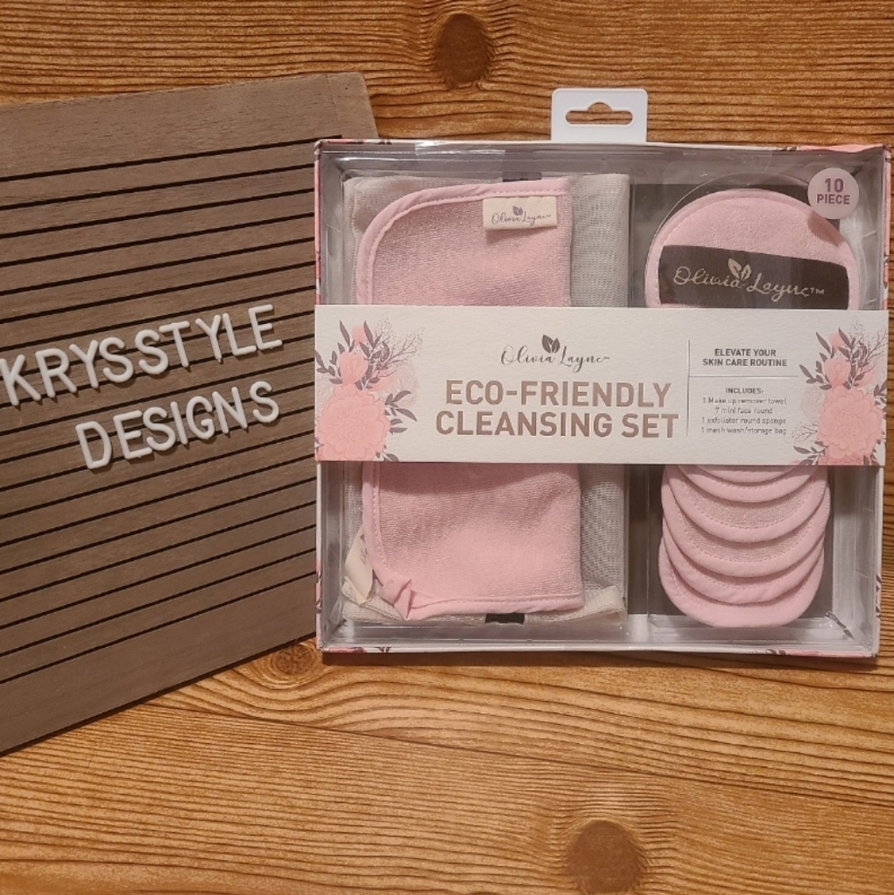 Olivia Layne Pink Eco-Friendly Cleansing Set
